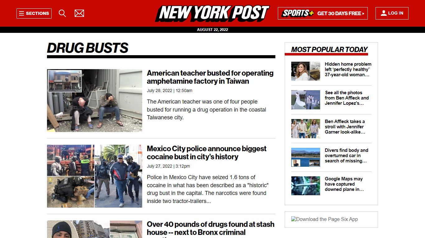 Drug Busts | New York Post