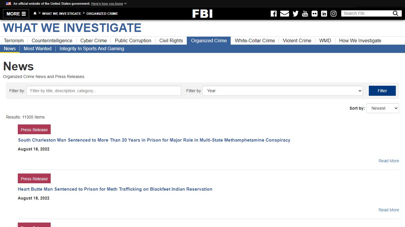 News — FBI - Federal Bureau of Investigation